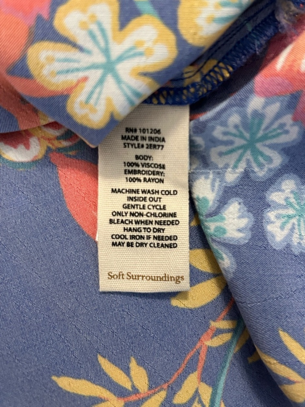Soft Surroundings Hermosa Patchwork Embroidered top - Picture 14 of 15